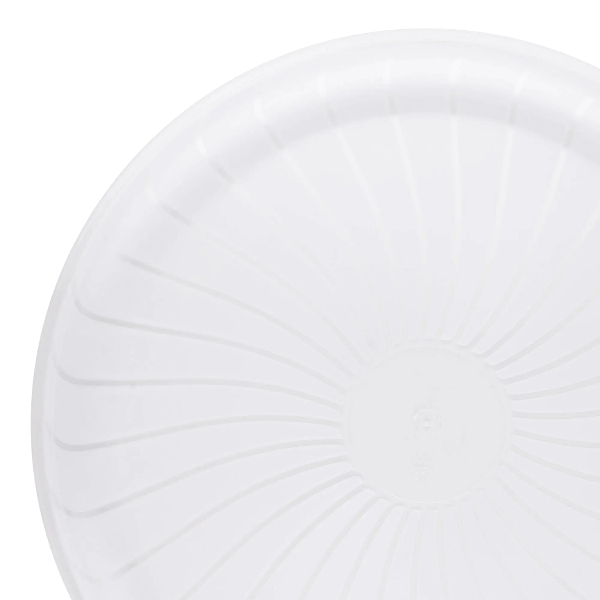 14" Clear Pavilion Round Disposable Plastic Trays