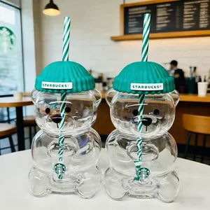 2026 Glass Bear Tumbler, Holiday Cold Cup,  Collectible, Hard-to-Find Limited Edition