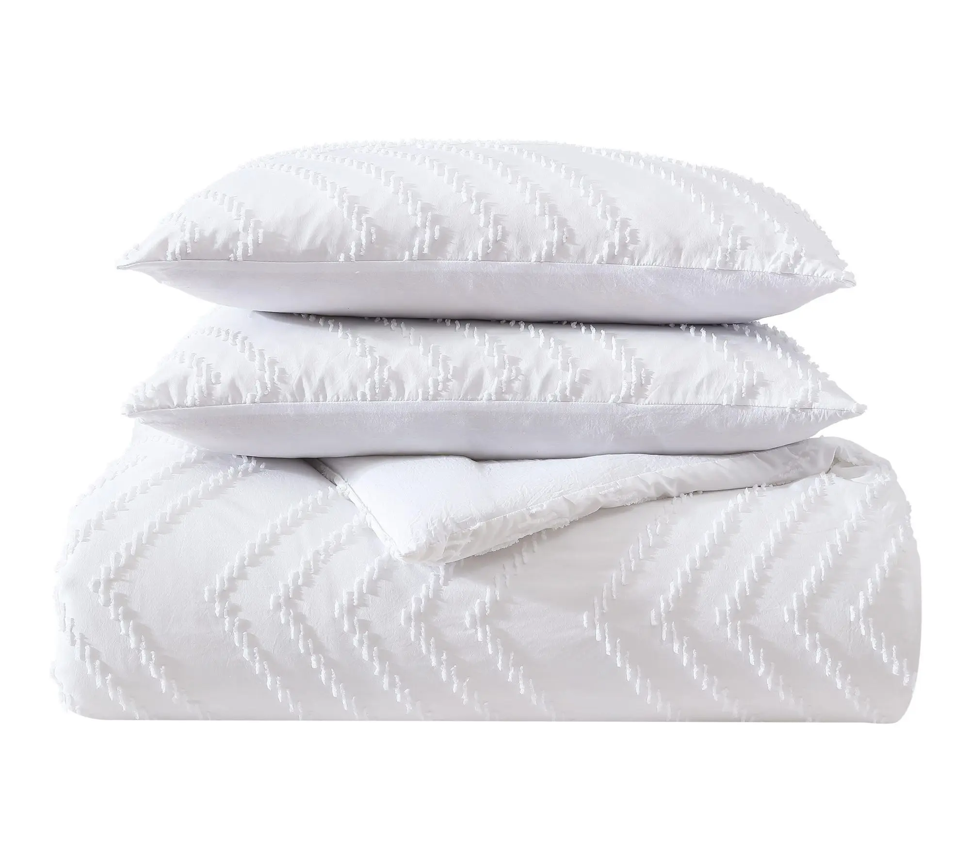 Wrangler Prarie Zig Zag White Chenille Twin Comforter Set