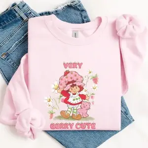 Very Berry Cute Strawberry Cartoon Sweatshirt, 80s Cartoon Sweatshirt, Retro 80s Shirt Vintage