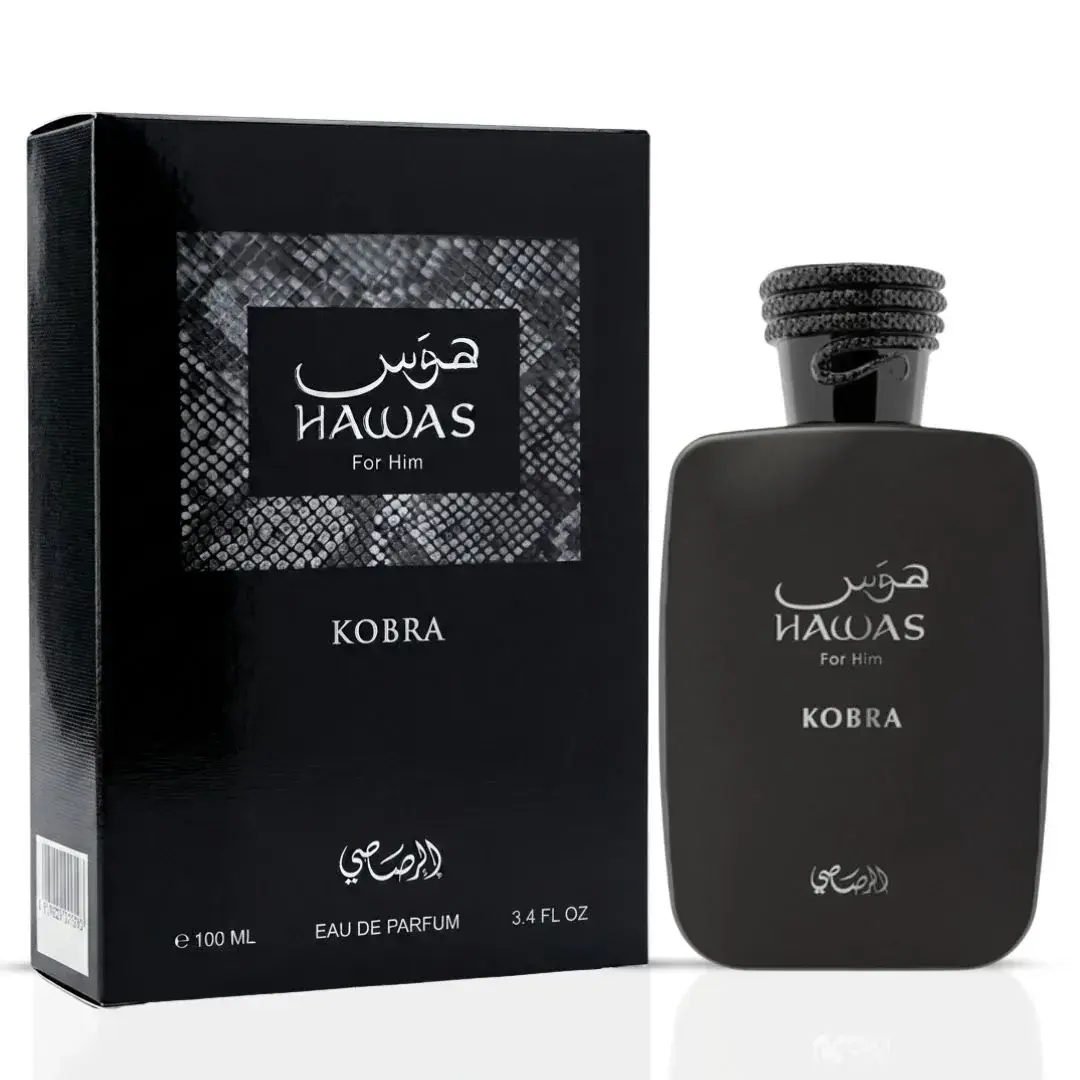 Hawas Kobra Eau de Parfum Spray 100ml (3.4 oz) by Rasasi