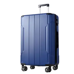1 PC 28" Expandable ABS Hard Shell Luggage Set with Double Spinner Wheels and TSA Lock, Blue - ModernLuxe