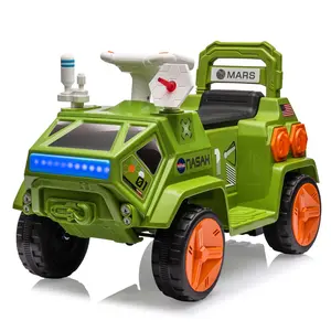 【GARVEE】Electric Ride-On Car for Toddlers with LED Flash Lights, Radar Rocket Sound, Music Player, and USB Port - Battery Powered Vehicle Suitable for Boys and Girls