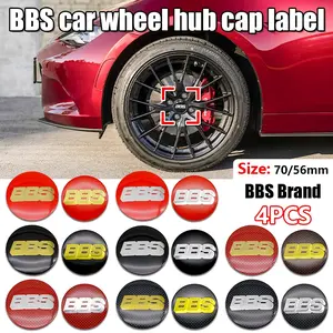 4pcs Wheel Center HUB Caps 56-70mm Silver Car Covers for Bbs Modified Vehicles, High-Quality Replacement Parts, Car Accessories