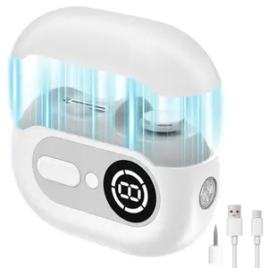 4-in-1 Safety Electric Nail Clipper, USB Rechargeable Nail Trimmer for Babies & Seniors, 2 Speed Settings, Magnetic Cover with Nail Scrap Storage, Gentle Safe Manicure Tool