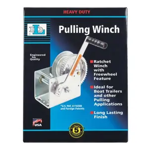 212 MAIN Dutton DL2500A Steel Hand Winch - 2500lb Hand Ratchet, Replacement Parts for Vehicles