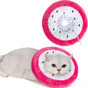 Adjustable cat protective collar, soft and cute, suitable for post-operative cats, prevents cats from licking and helps kittens recover