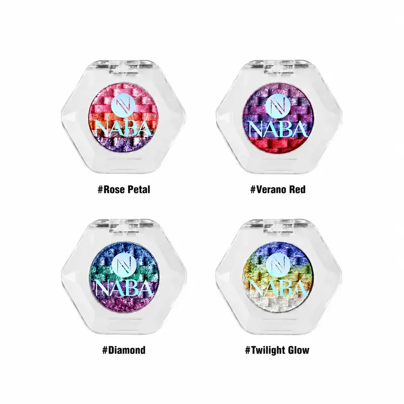 NABA Creamy Pigment Rainbow Iridescent Glitter Eyeshadow - SINGLE