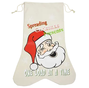 Funny Santa's Sack Christmas Bags for Gifts, Stocking Canvas Bag