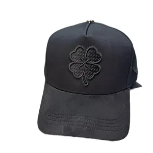 Hat All Black Trebol Work Hard