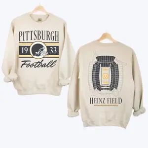 Vintage Pittsburgh Football Two Side Sweatshirt, T-Shirt, Hoodie, Heinz Field Stadium, Pittsburgh Football Shirt, Graphic Tee, Unisex Sweatshirt
