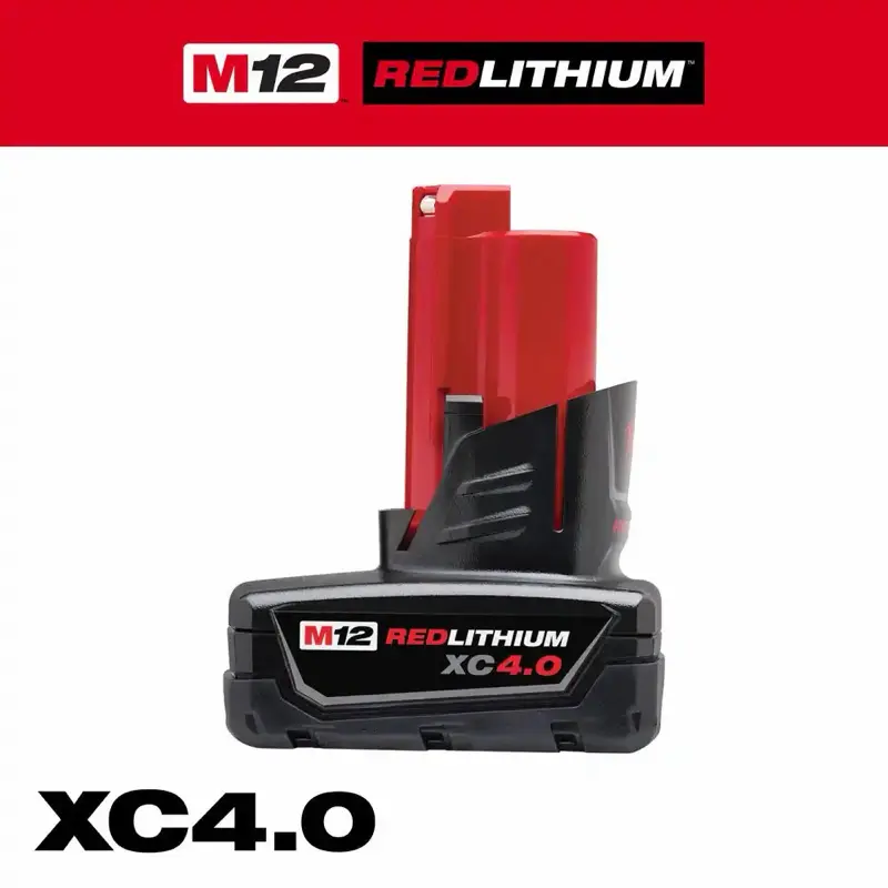 Milwaukee M12 Red Lithium Extended Capacity 4.0 Battery (MSRP $129)