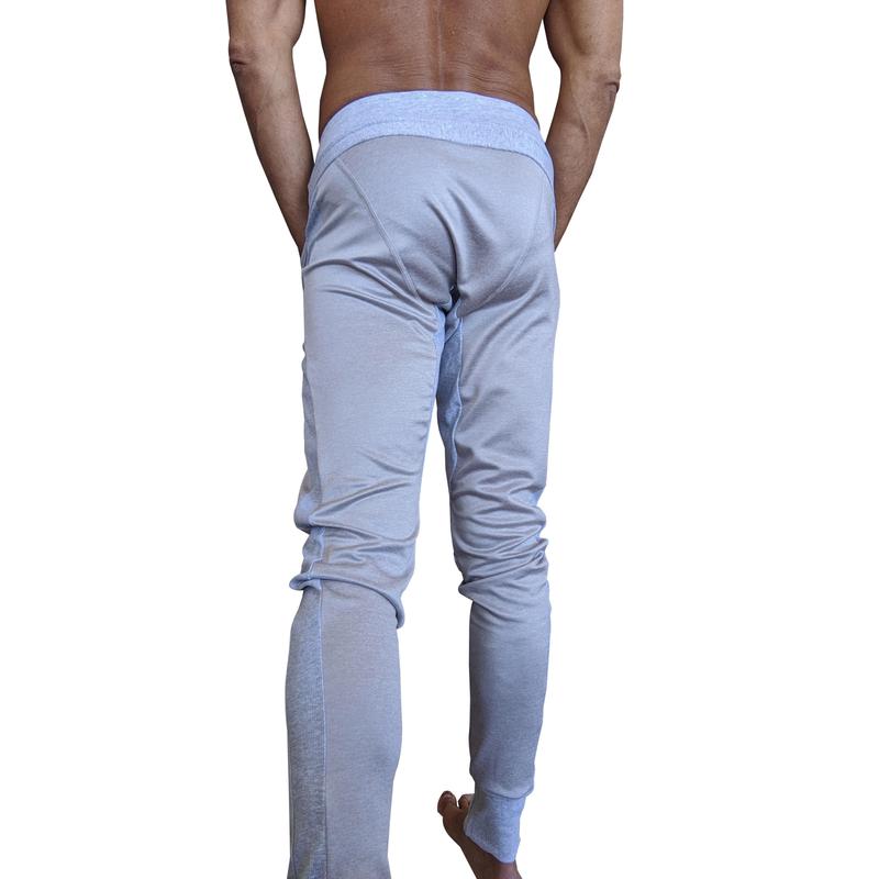 **Winter Edition** Performance-Luxe-Fleece Long Cuffed Jogger & Yoga Sweat Pants (Stainless Steel Grey)