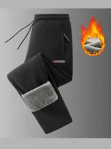 Men's Fleece Lined Casual Jogging Pants, Comfortable Sizes S to 3xl for Gym and Daily Wear, Lightweight Fashionable Sports Trousers, Runner Pants