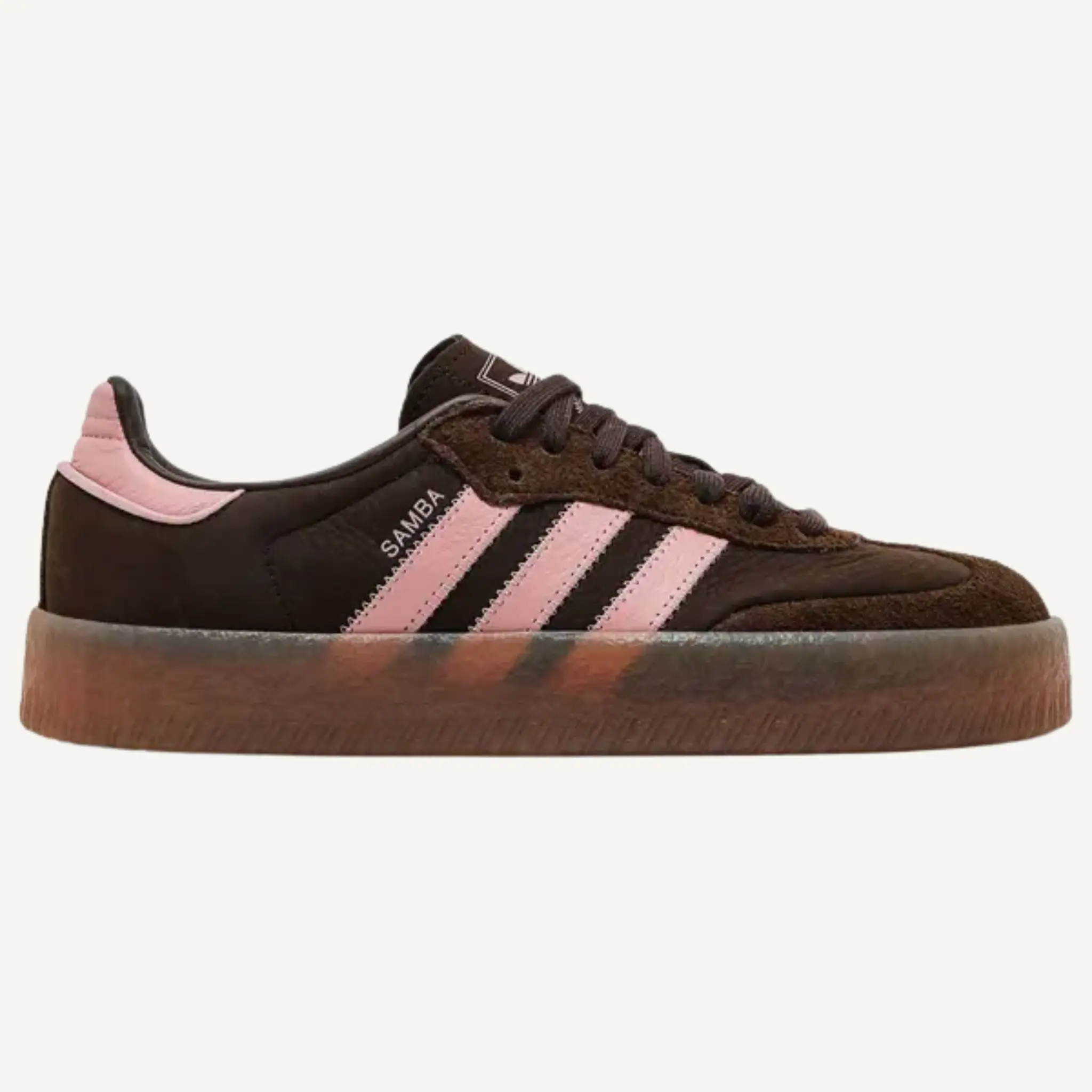 Adidas Originals Women's Brown/Wonder Mauve Sambae Sneakers, JI2744 (No Box)