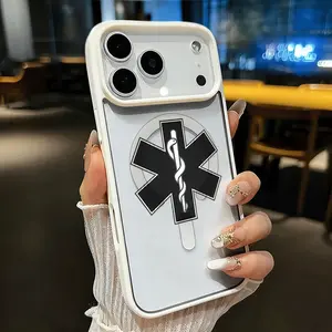 snake shape magnetic is suitable for iPhone 17 E Air Pro ProMax iPhone16 15 14 Plus 13 12 Mini 11 X XS XR. It features a fashionable,trendy pattern design. The transparent case comes in multiple colors and is a classic shockproof mixed transparent