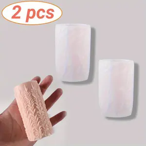 2 Pieces Floral Pillar Candle Silicone Molds 3D Relief Flower Design, Twisted Rose and Leaves Column Molds for Aromatherapy and Plaster, DIY Handmade Gift Decor Crafting Tool (4.2x2.79inch) - Home Improvement.