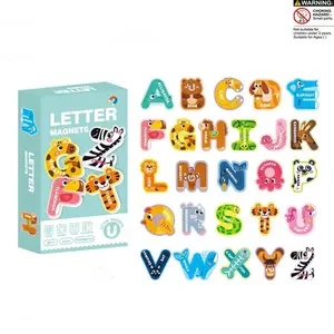 Alphabet & Number Learning Toy Set, Colorful Animal-Shaped Preschool Educational Game, Spelling Learning Toys for Kids, 1-Box Set