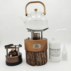 Dashan Self-Pressurizing High-Efficiency Jet Alcohol Stove Portable Mini Camping Stove for Outdoor Cooking Survival Hiking Backpacking Emergency Preparedness Brewing Coffee Tea