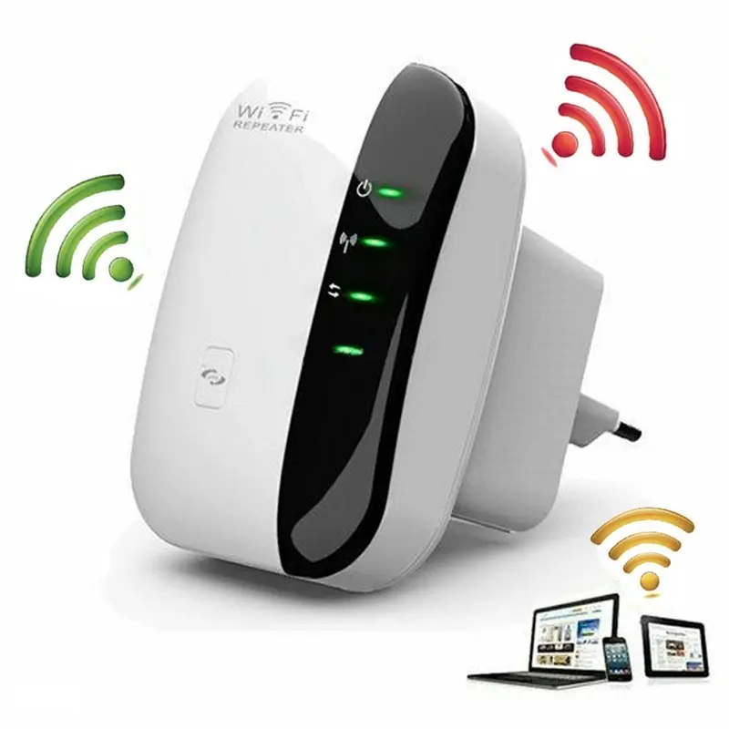 300Mbps WiFi Repeater 2.4GHz Wireless Signal Booster Extender AP Mode with Ethernet Port EU US UK AU Plug Home WiFi Range Amplifier