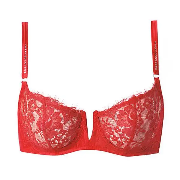 Sheer Mesh Balconette Bra