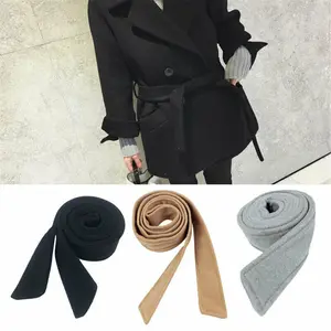Woolen Sash Coat Belt Overcoat Jacket Sweater Unisex Tie Faux Wool Belt Tie 175cm*5cm