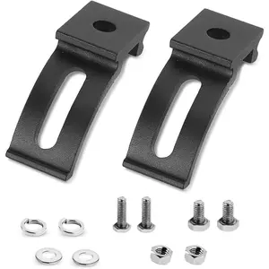 LED Light Bar Slide Mounting Bracket 2 count Base Mounting Bracket Kit Universal Adjustable Side Bracket for  Straight Light Bar Work Lights Pod Lights from 4 inch up to 52 inch(Pack of 2)