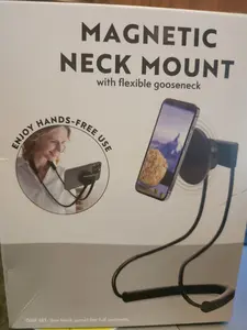 Lazy Cell Phone Holder, Universal Cell Phone Holder for Smart Mobile Phone,Hanging on Neck Cell Phone Mount Holder, Black Smartphone Accessories