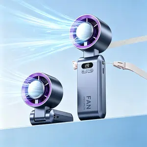 USB-Rechargeable, Long-Lasting Battery, Powerful Turbo Airflow, Portable Outdoor Fan,High-Speed ​​Mini Handheld Fan for Students, Office Workers, Mothers, and Outdoor Enthusiasts