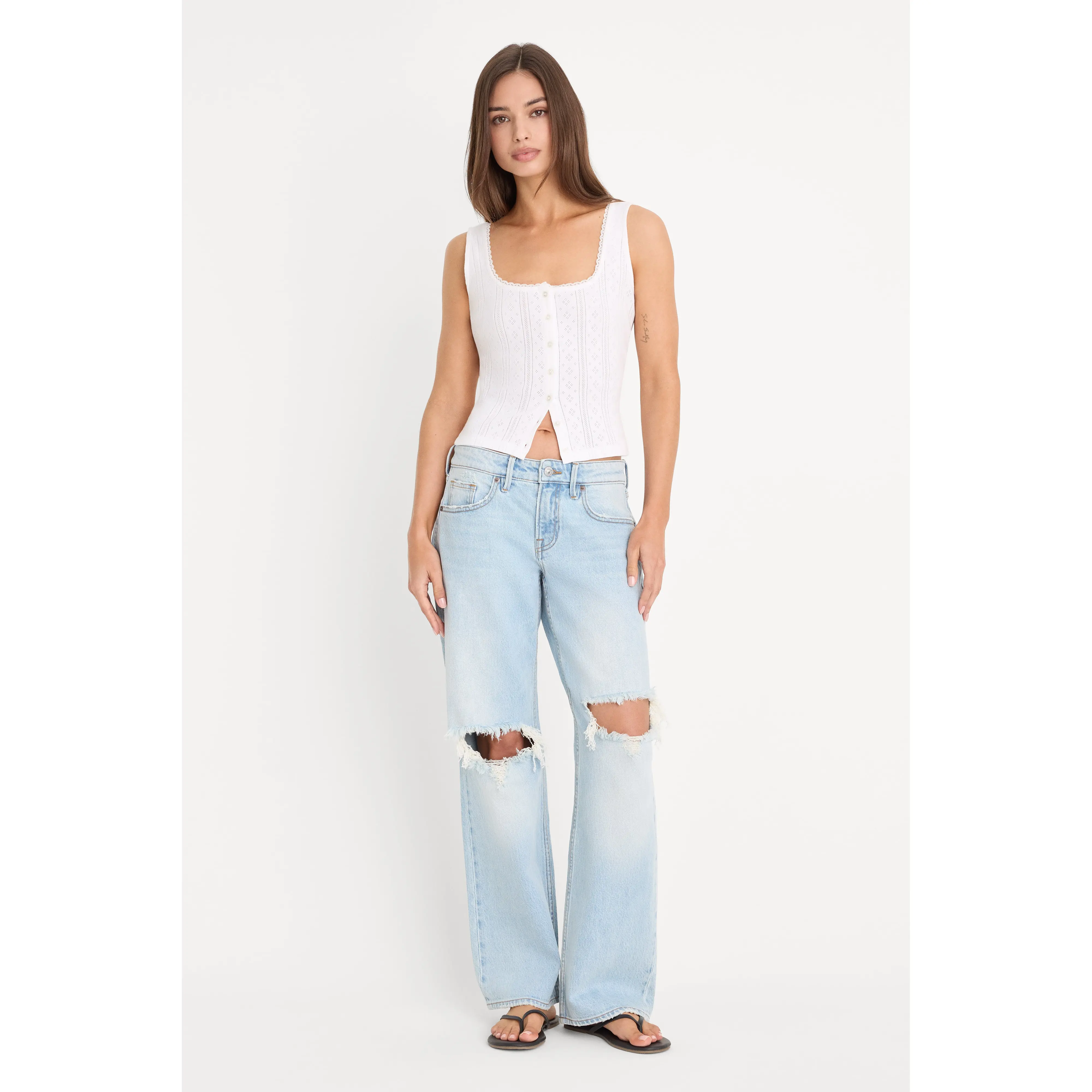 VINTAGE LOW LOOSE JEANS | INDIGO1249