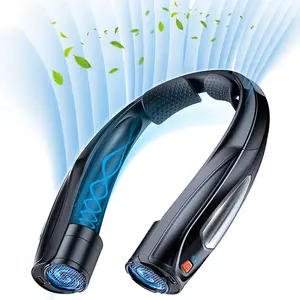 Portable USB Rechargeable Neck Fan for Personal Cooling, 6 Adjustable Speeds, Quiet Cooling Fan, Neckfan Ideal for Outdoor Use, Perfect for Travel and Hot Weather