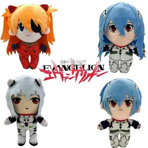 23cm Ayanami Rei Plush Toy Doll Cartoon Anime Plush Toy Kawaii Evangelion Plush Doll EVA Soft Stuffed Room Decor Xmas Gifts