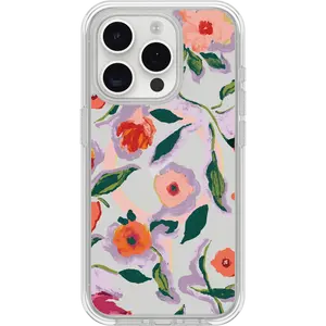 OtterBox iPhone 15 Pro Case Symmetry Series Clear for MagSafe Confetti of Blossoms