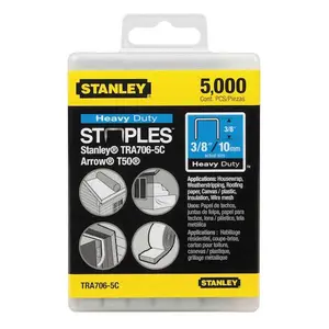 STANLEY TRA706-5C Heavy Duty Staples 3/8 in. (5000-Pack)