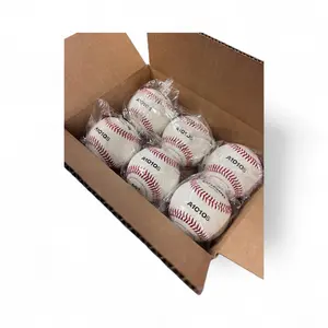 Wilson High Durability WTA1010S Baseballs Pack of 6 for Training and Matches Sportsball