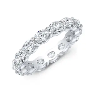 3 Carats East West Oval Eternity Band