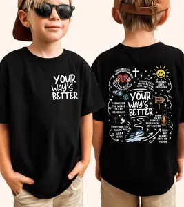 Your Way's Better Shirt, Christian Religious Proverbs 16:9 Bible Verse Tee, Faith Kids T-Shirt