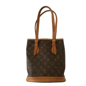 Pre-owned Louis Vuitton Agenda Small Leather Goods monogram petite bucket bag vi1000 authentic with COA