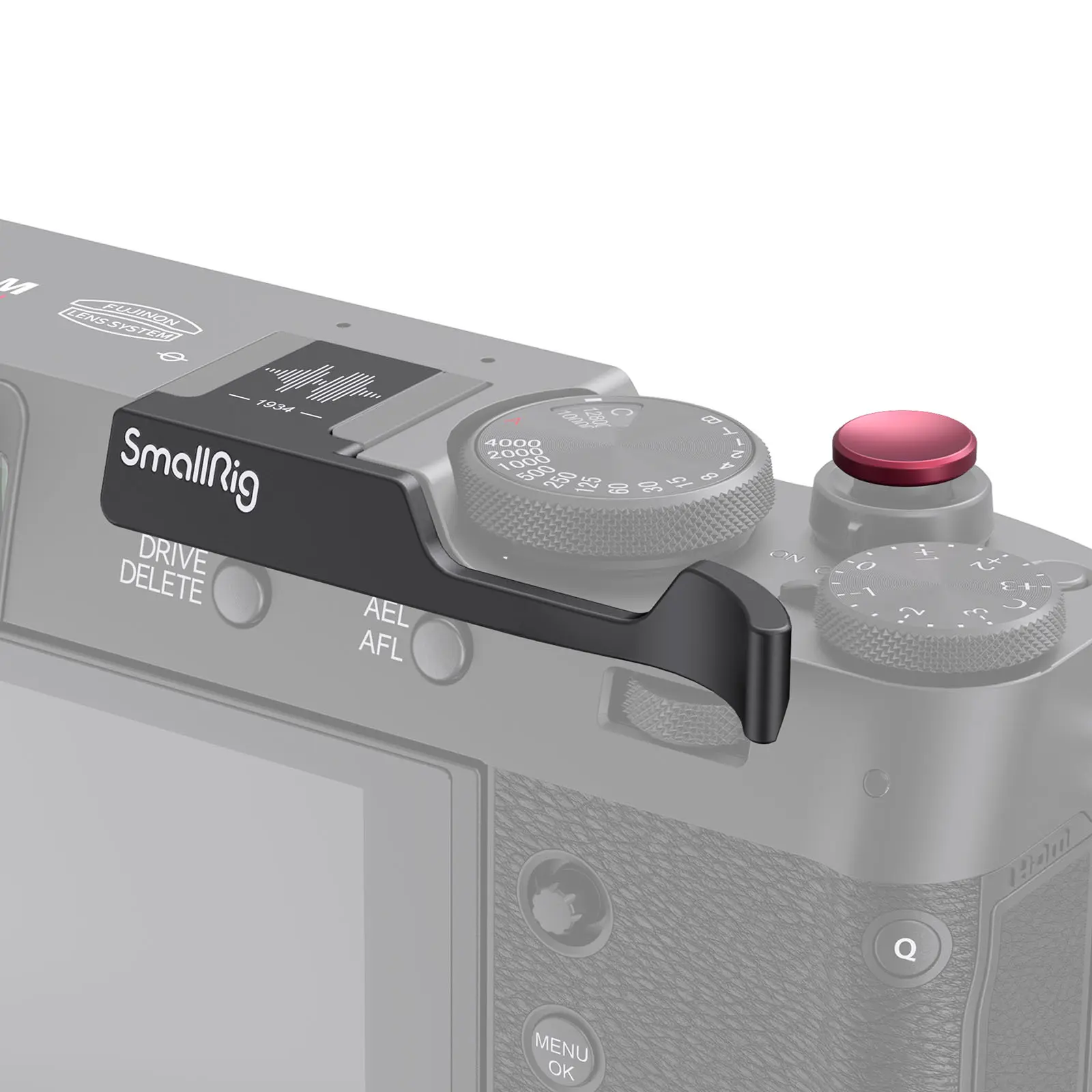 SmallRig Thumb Grip with Hot Shoe Cover for FUJIFILM X100VI / X100V (Black) - 4559 Camera Accessories