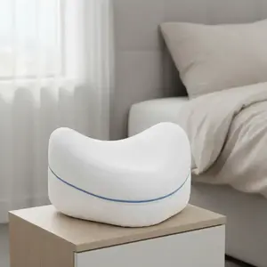 Supportive Memory Foam Leg Pillow for Side Sleepers Relieves Sciatica Back Hip Knee Joint Pain, Detachable Washable Cover, Perfect for Pregnancy Nursing