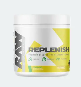 Raw Nutrition Replenish - Premium Electrolyte Formula for Endurance Athletes, Hydration & Fluid Balance, 60 Servings - Healthcare