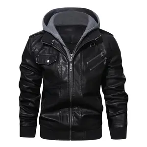 Men's Premium Hooded Jacket - Casual Style, Zip-Up with Multiple Pockets, Black, Regular Fit, Long Sleeve, Polyester Lining, Easy Care (Hand Wash or Dry Clean)
