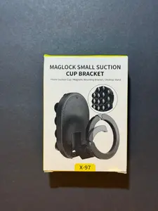 MA39 MagLock Suction Cup Phone Mount Desktop Stand for iPhone 17 16 15 14 with Suction Bottom for Wall Glass