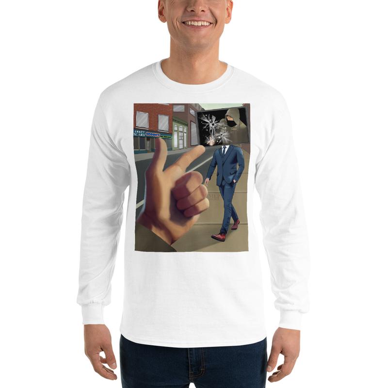 Unisex Long Sleeve graphic Shirt TV off Luigi Casual Classic