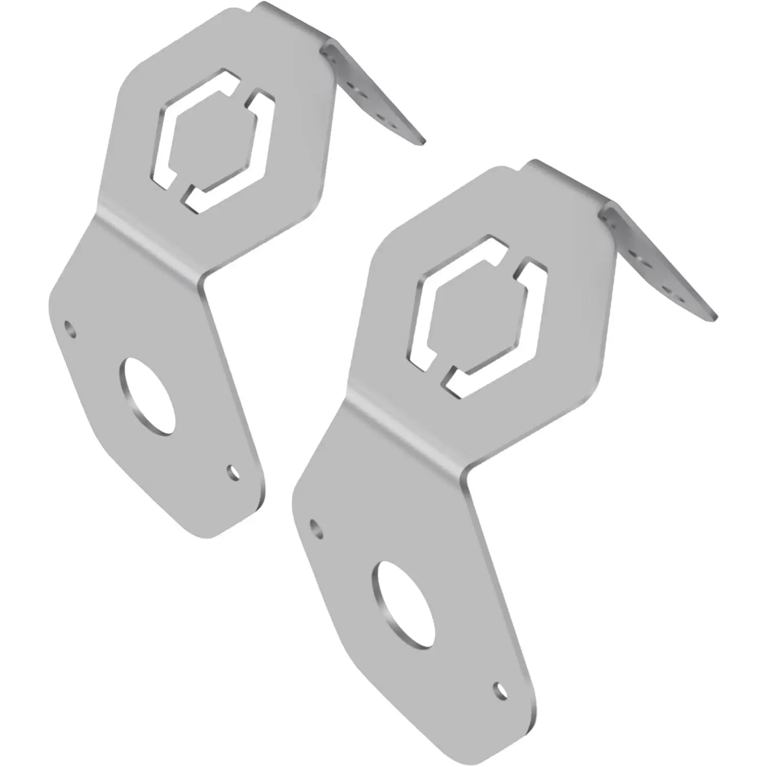 Watermelon Light Bracket, Turn Signals Bracket Watermelon Light, Stainless Steel Watermelon Light Mounting Plate 2 PCS - Without LED Light