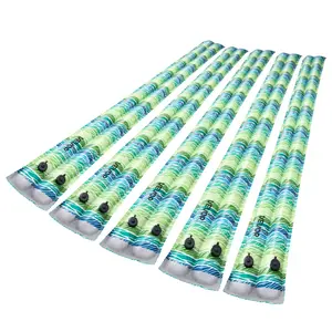 Summervibes VEVOR Pool Cover Water Bags, 5 Packs 8 Ft, Double Chamber Pool Cover Water Tubes with Reflective Strips, 0.3mm Thick PVC Bags Weights with Leakproof Screw Cap, for Winter Inground Swimming-Pool Covers