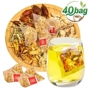 40 Tea Bags Chicory and Gardenia Herbal Tea Ready to Eat Convenient Beautify & Nourish | Orange Peel & Chrysanthemum –Cool Relief from Heat| Healthy Vegan cleanse woman beverage