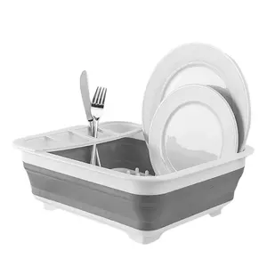 Dishwasher, pop-up and fold for easy storage of dishes, portable dishwasher organizer for kitchen, RV, camper, counter, RV, travel trailer, campervan, etc