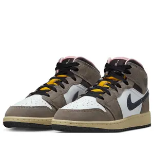 Jordan 1 Mid SE White Cave Stone (GS) HQ2014-100 New