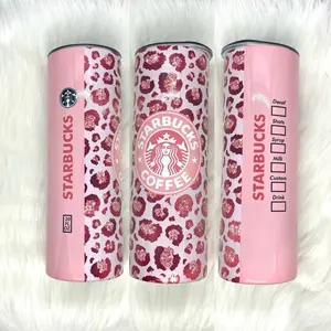 Starbucks Pink Cheetah Tumbler - Reusable Drinkware